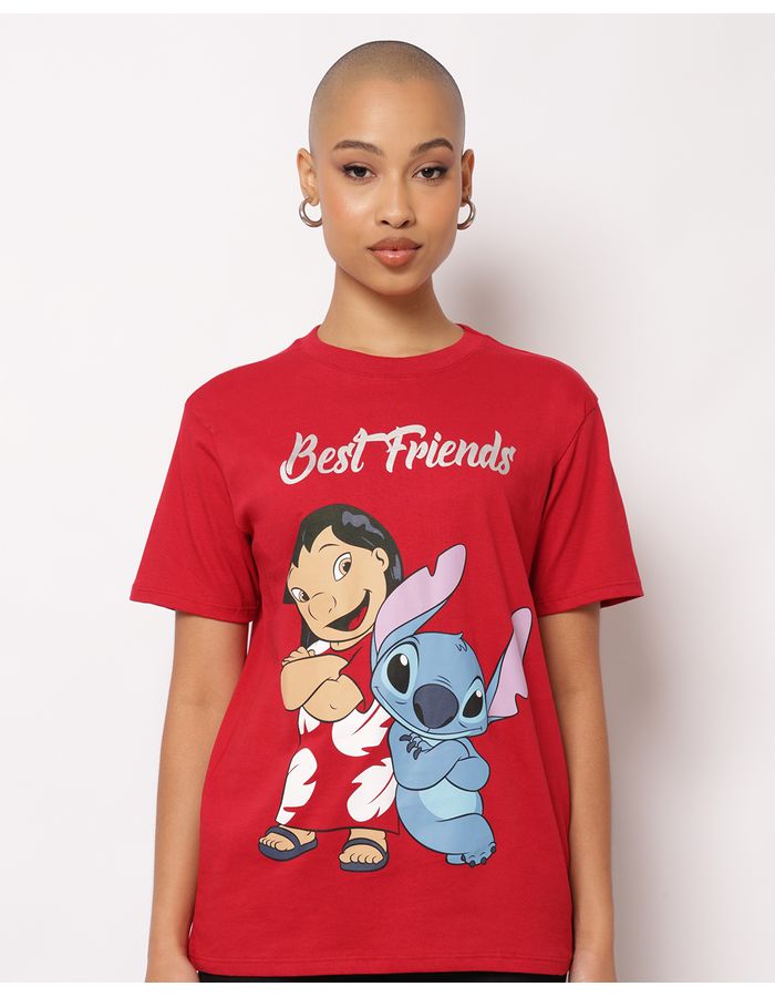 Camiseta-110304t-Stitch-Friends-Pg---Vermelho