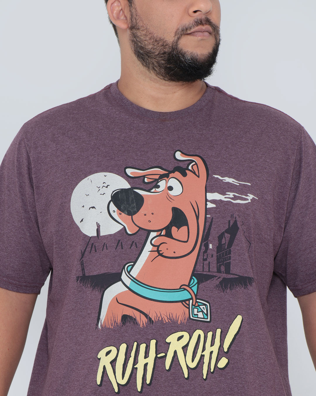 Camiseta-Plus-Size-Estampa-Scooby-Doo-Warner-Vinho-