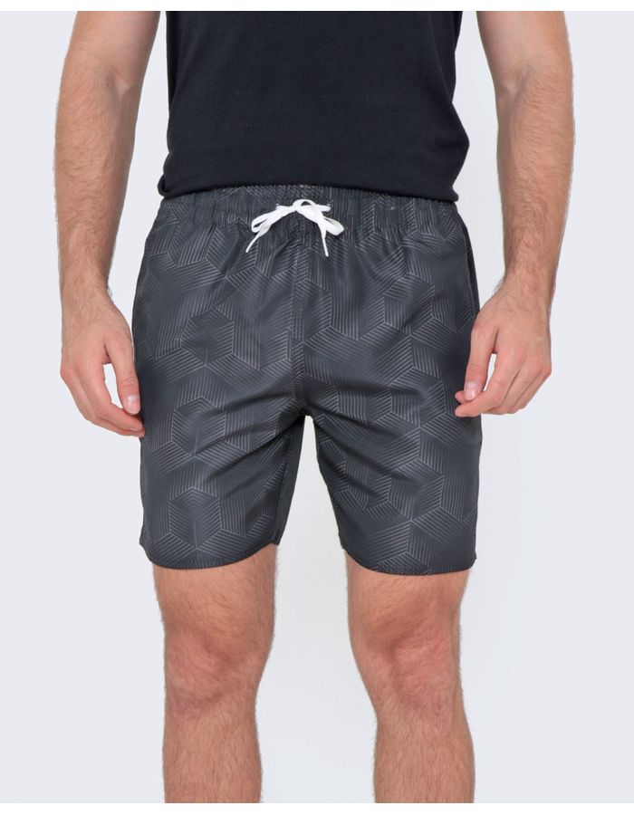 Bermuda-Surf-Masculina-Estampada-Preta