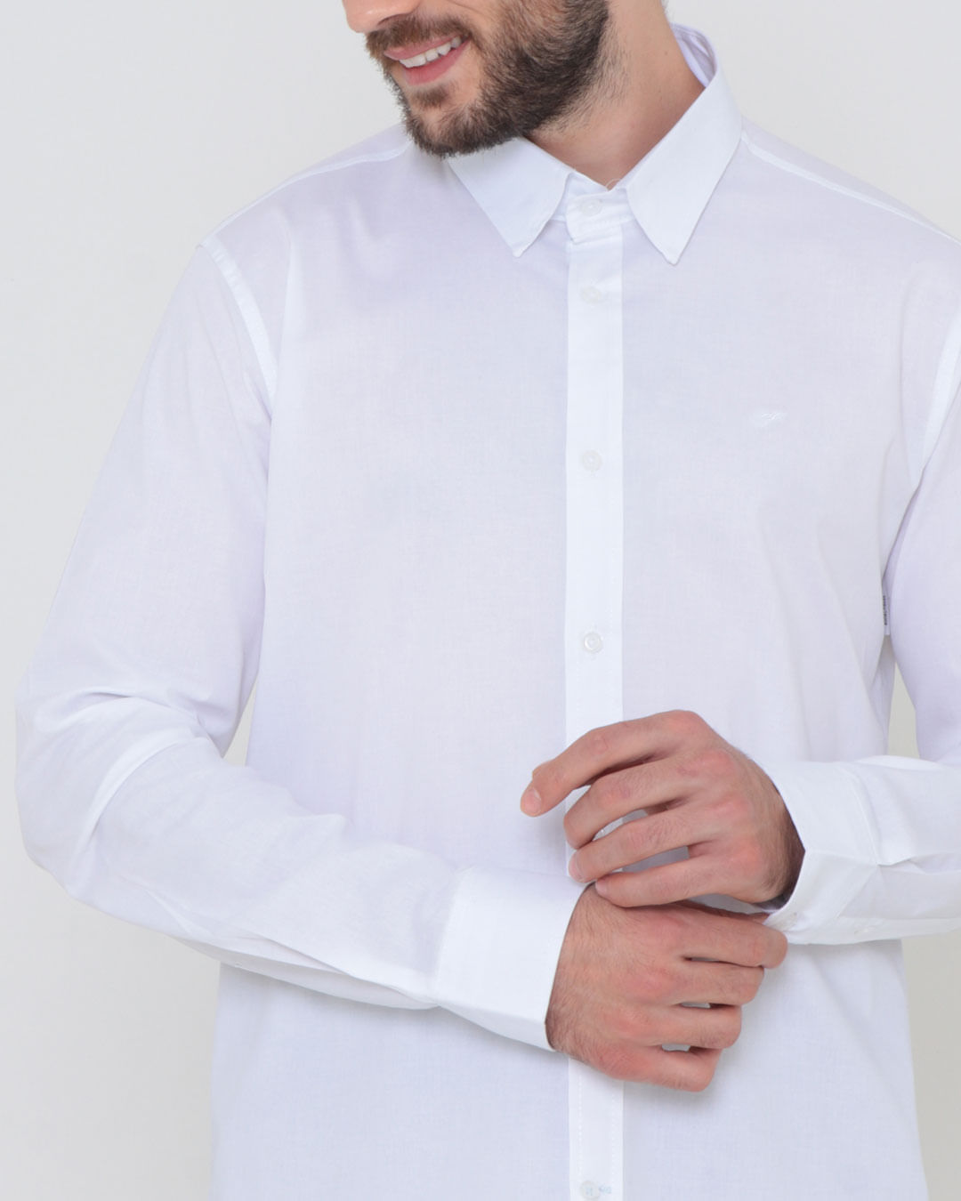 Camisa-Social-Masculina-Manga-Longa-Branca