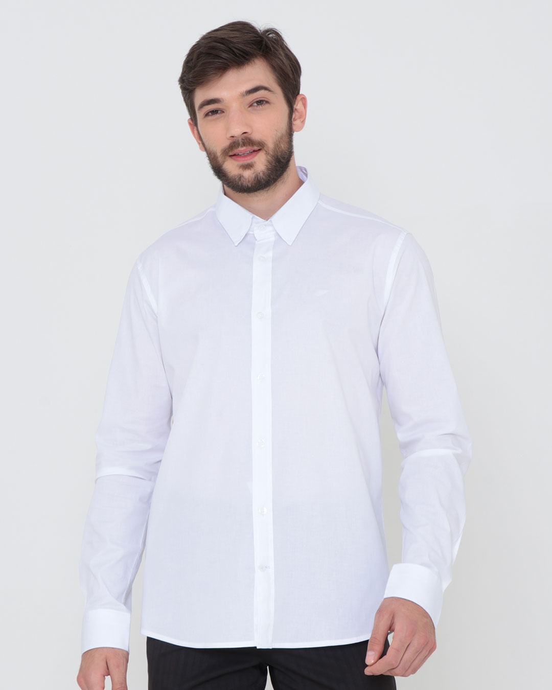 Camisa-Social-Masculina-Manga-Longa-Branca