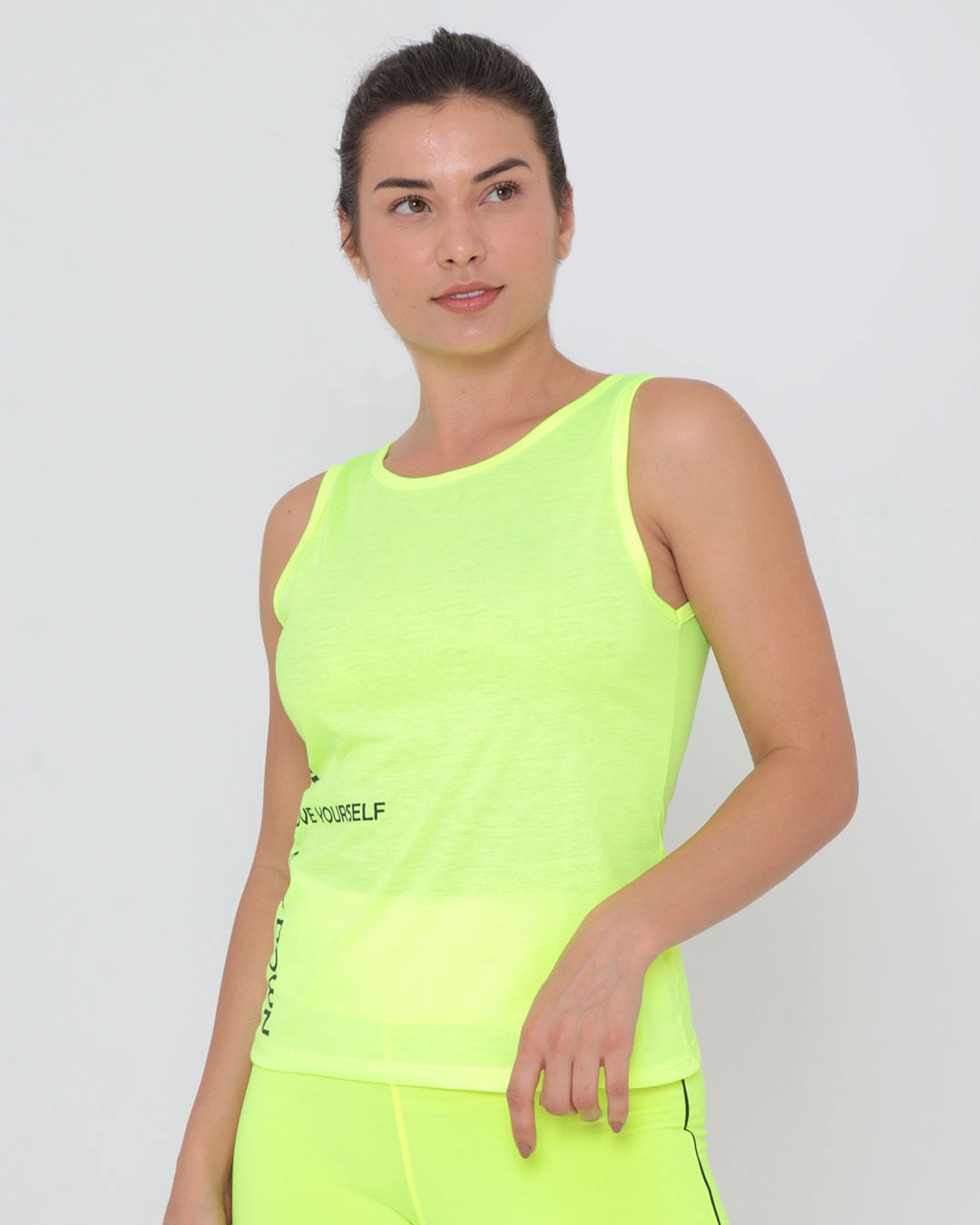 Regata-Feminina-Fitness-Estampada-Neon-Amarela-