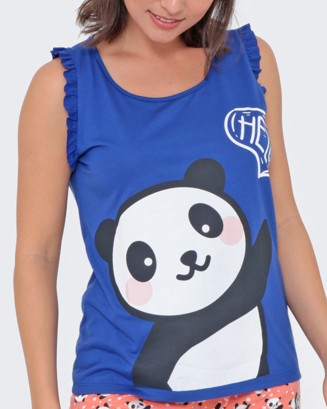 Pijama-Feminino-Regata-Estampa-Panda-Azul-