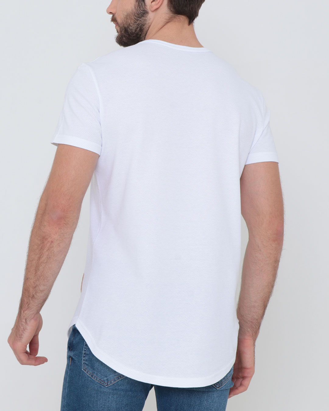 Camiseta-Longline-Texturizada-Branca