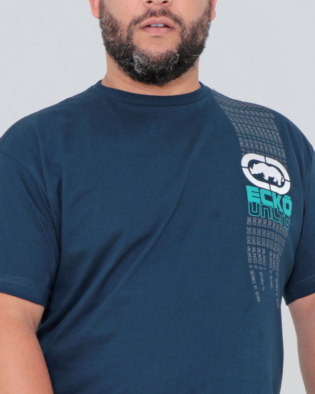 Camiseta-Plus-Size-Manga-Curta-Ecko-Azul-Marinho