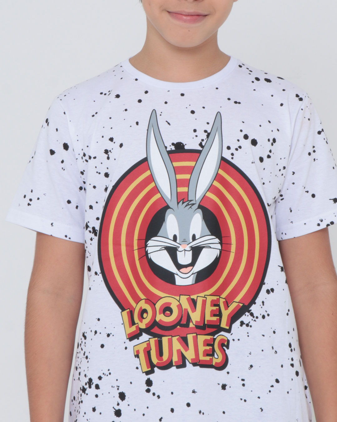Camiseta-Juvenil-Estampa-Looney-Tunes-Branca