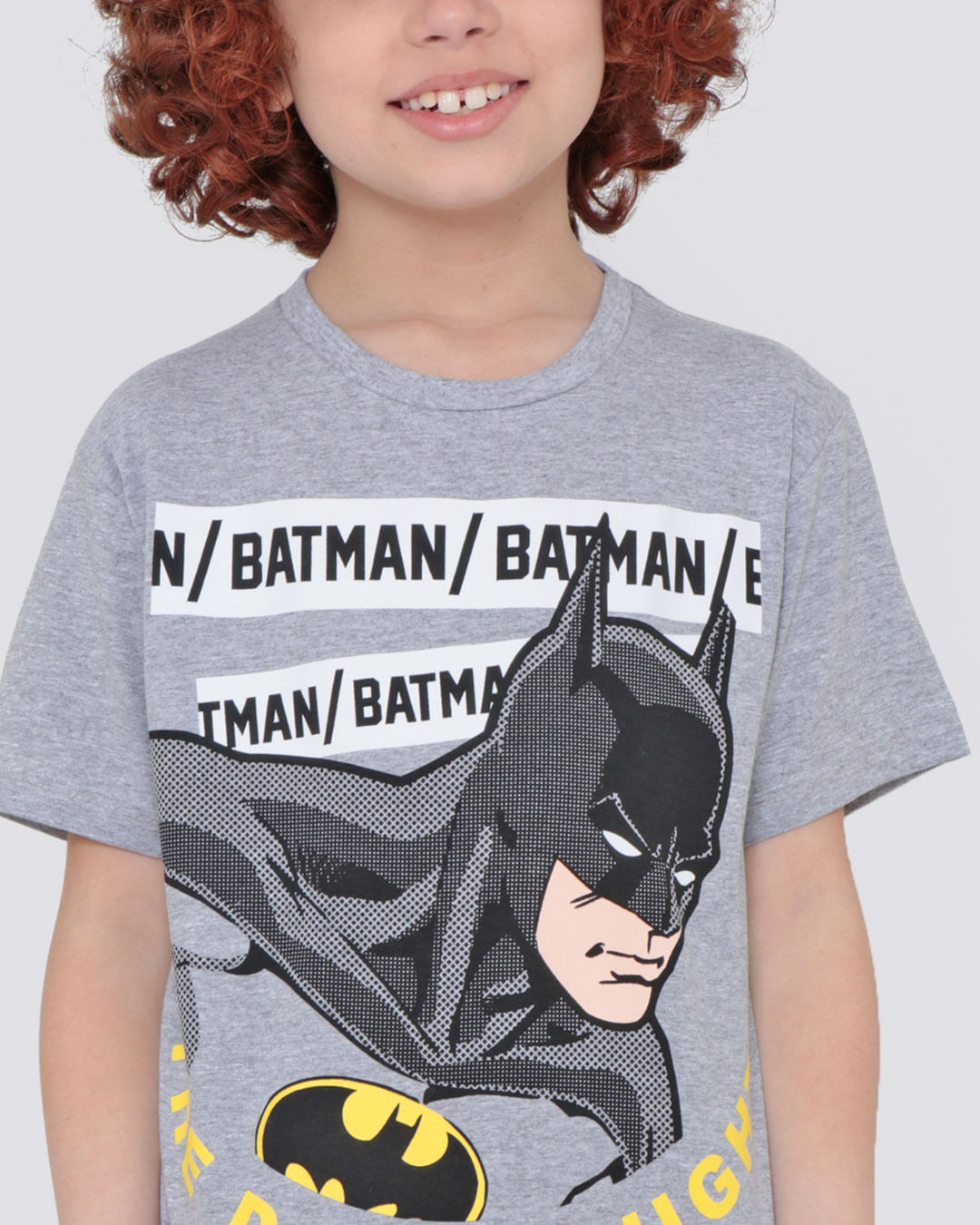 Camiseta-Infantil-Manga-Curta-Batman-Liga-da-Justica-Cinza