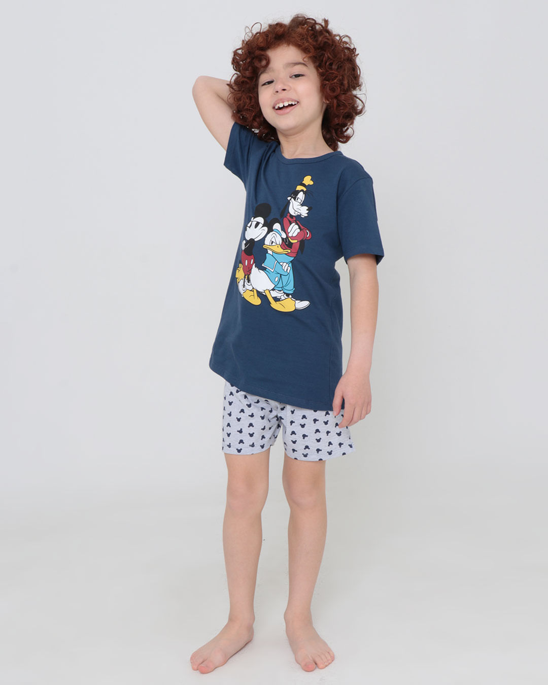 Pijama-Infantil-Curto-Mickey-Mouse-Disney-Azul-Marinho