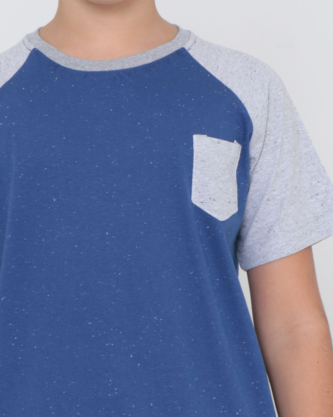 Camiseta-Juvenil-Manga-Curta-Botone-Azul