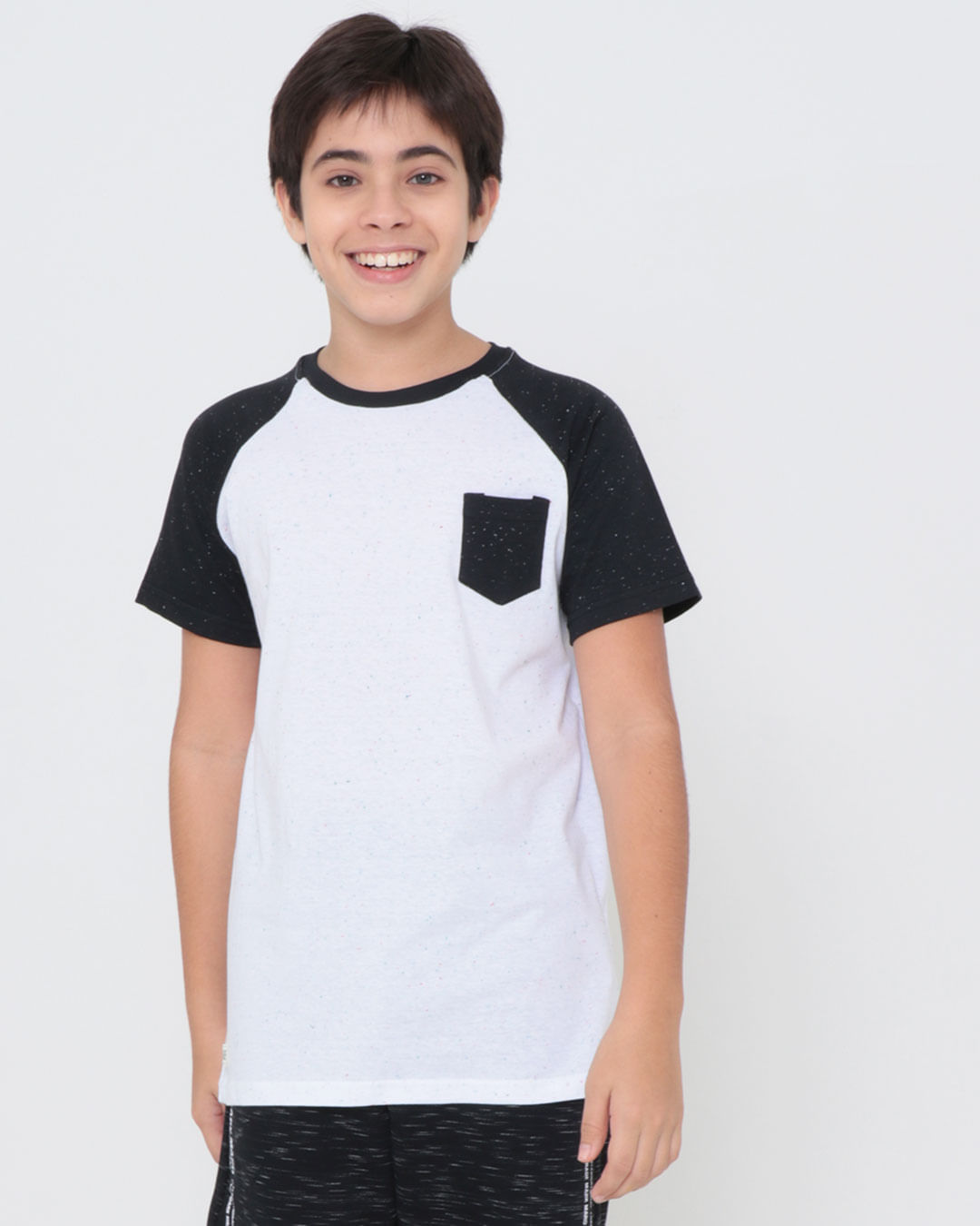 Camiseta-Juvenil-Manga-Curta-Botone-Branca