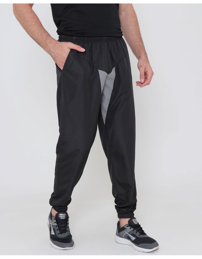 Calca-Fitness-Masculina-Recorte-Jogger-Preta