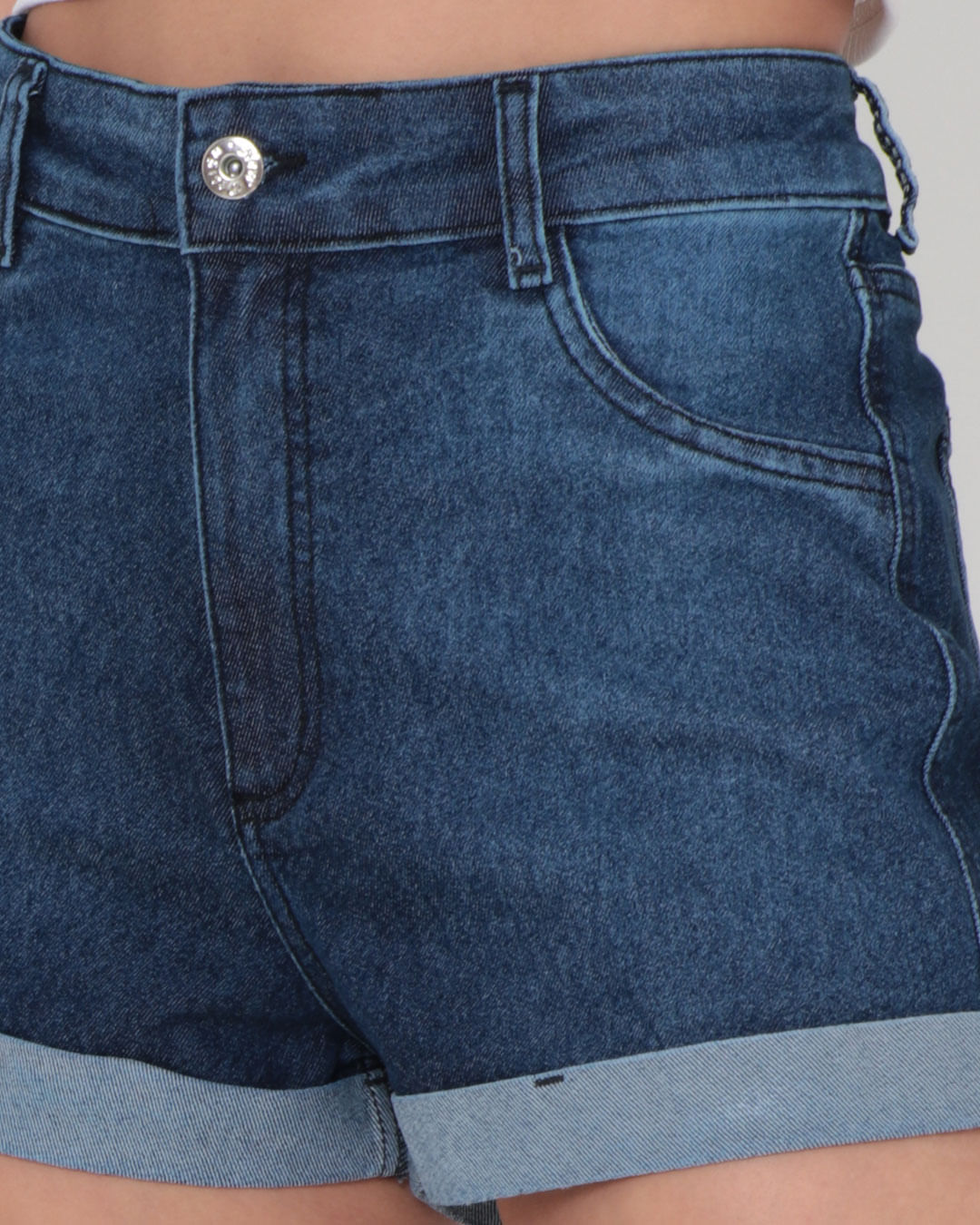 Short-Jeans-Feminino-Barra-Dobrada-Basico-Azul-Escuro