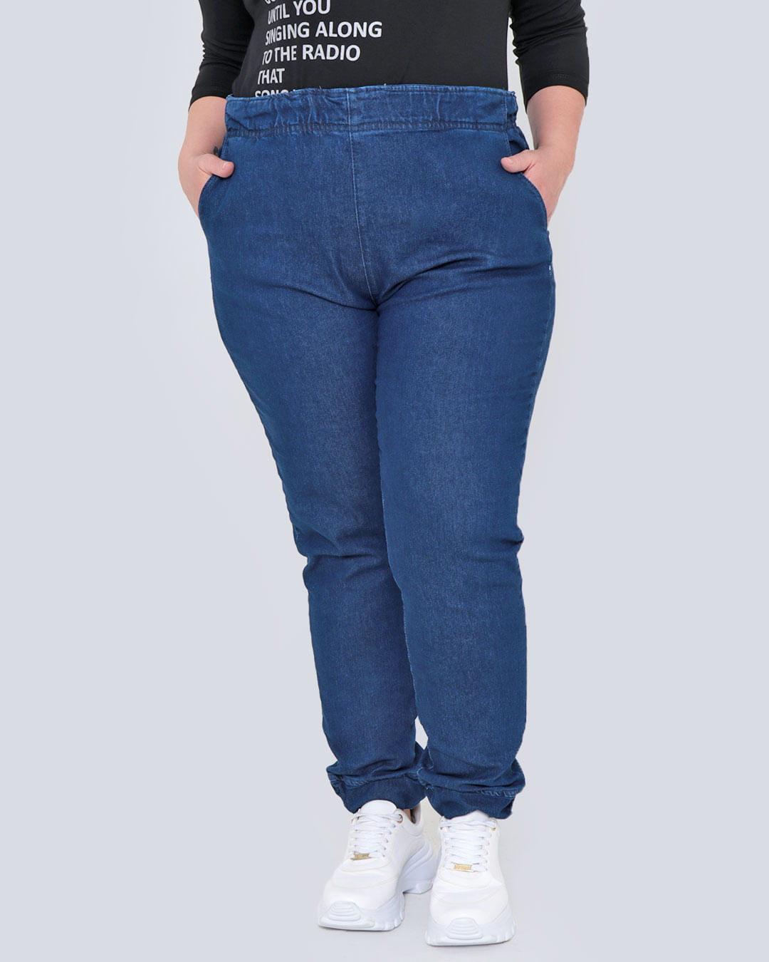 Calca-Jeans-Feminina-Plus-Size-Jogger-Azul-Escuro