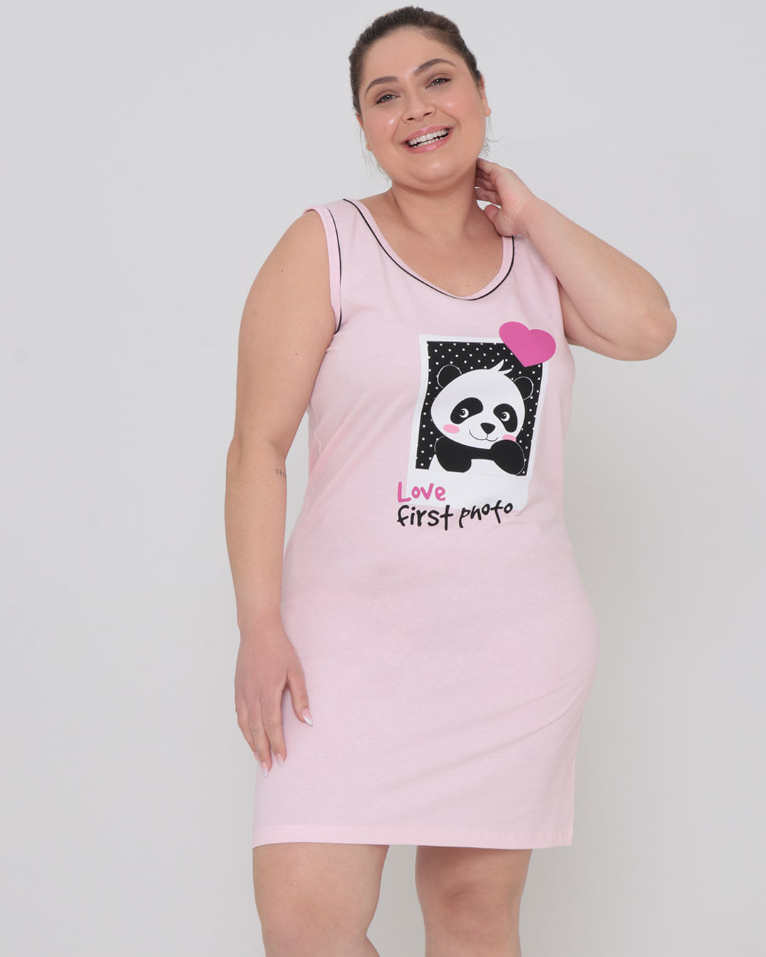 Camisola-Regata-Plus-Size-Estampa-Panda-Rosa-Claro