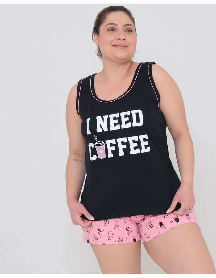 Pijama-Plus-Size-Feminino-Estampa-Cafe-Preto