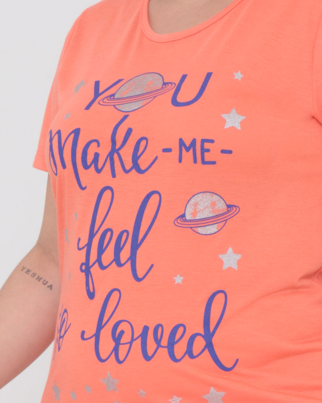 Pijama-Plus-Size-Feminino-Estampa-Estrelas-Laranja