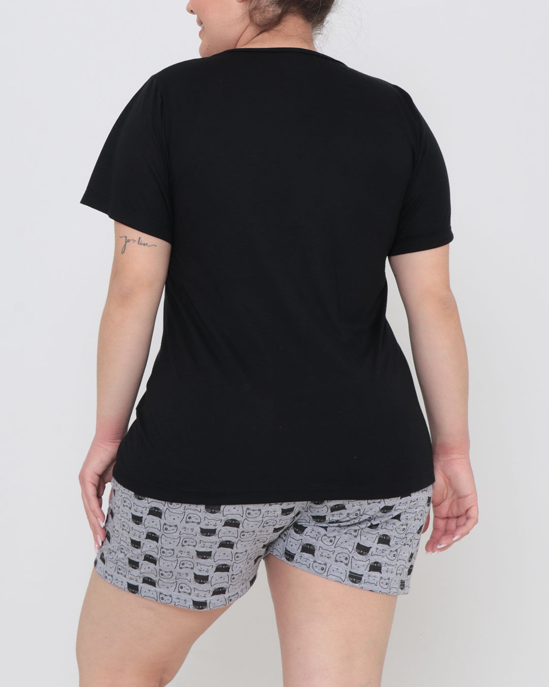 Pijama-Plus-Size-Feminino-Estampa-Gato-Preto