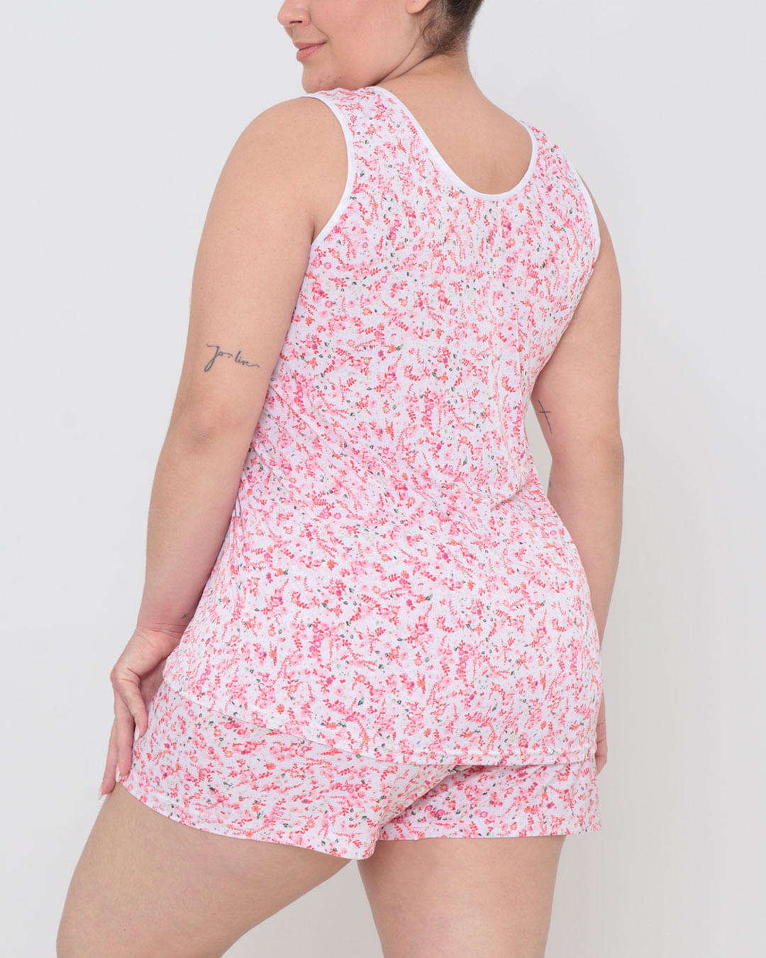 Pijama-Plus-Size-Feminino-Estampa-Floral-Rosa