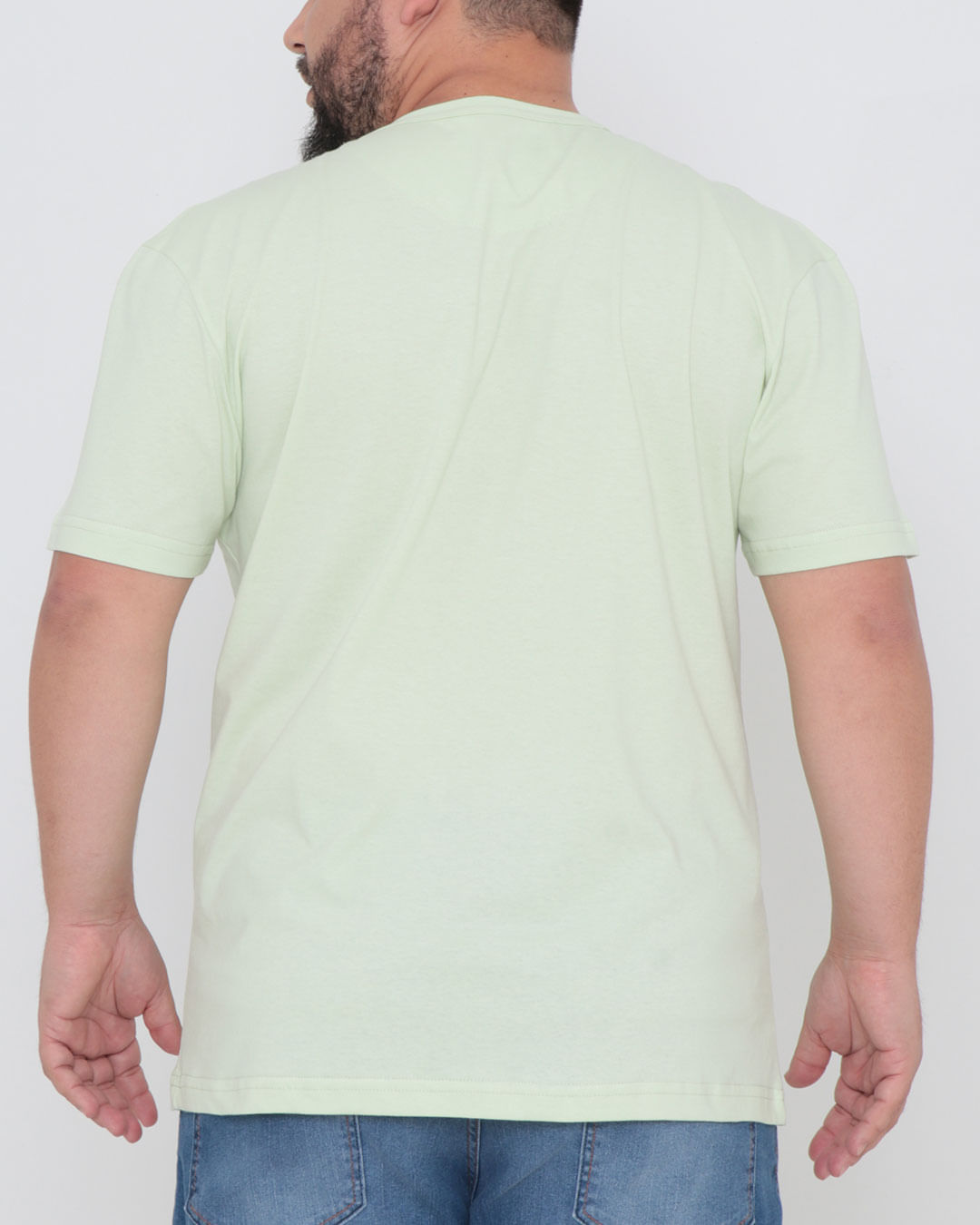 Camiseta-Plus-Size-Manga-Curta-Basica-Verde-Claro