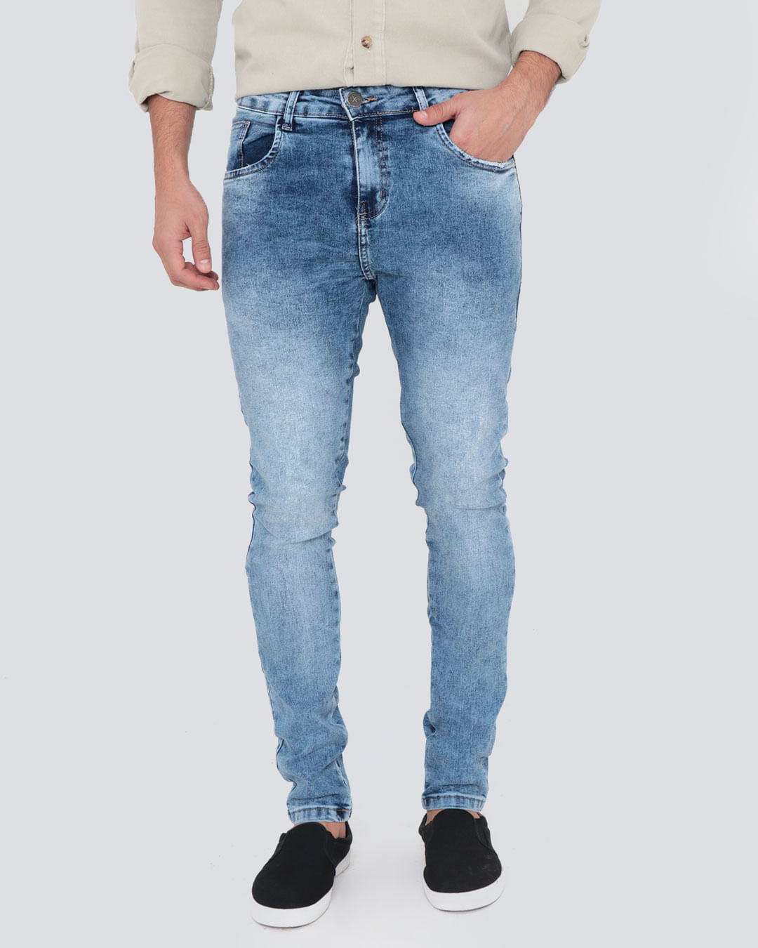 Calca-Jeans-Masculina-Skinny-Denim-Azul-Claro