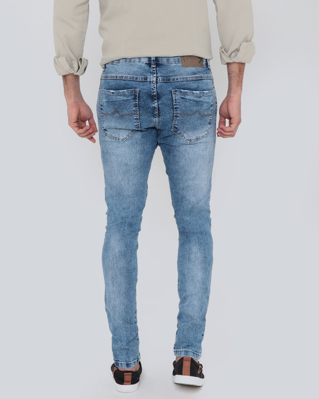 Calca-Jeans-Masculina-Skinny-Denim-Azul-Claro