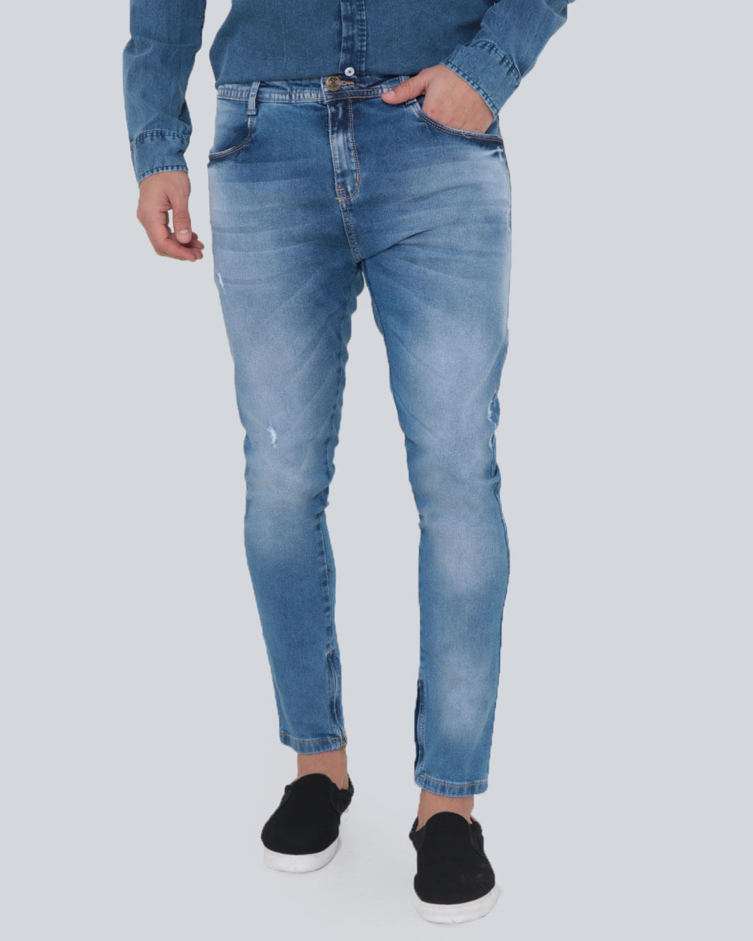 Calca-Jeans-Masculina-Skinny-Com-Puidos-Azul