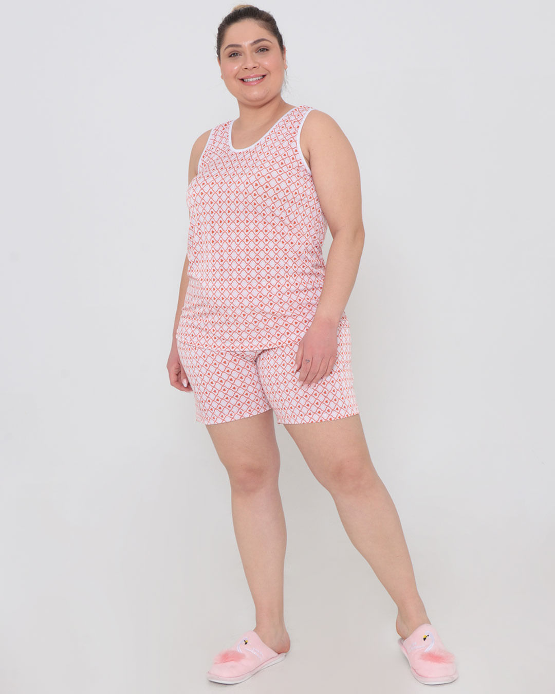 Pijama-Plus-Size-Feminino-Estampa-Coracao-Bege
