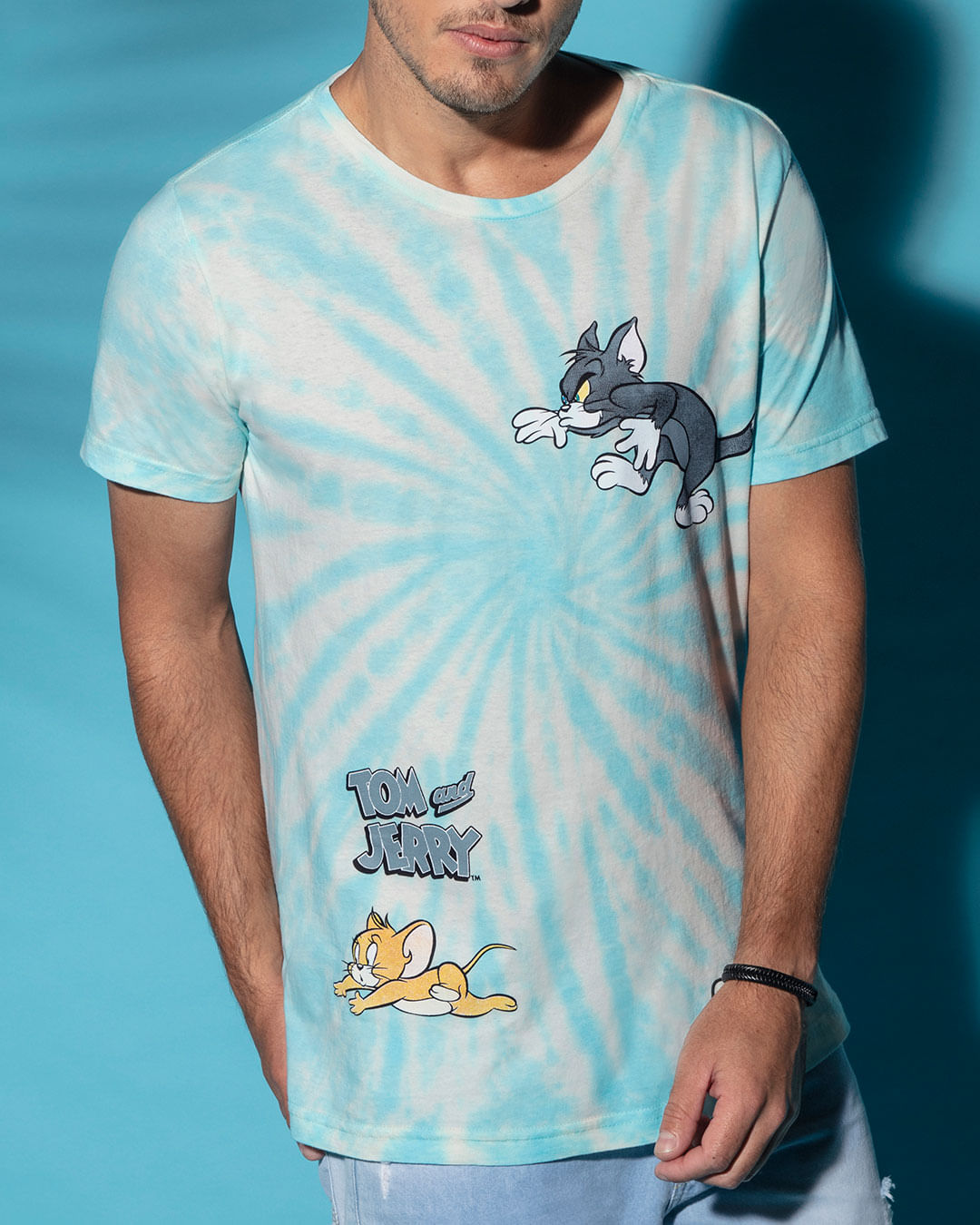 Camiseta-Estampa-Tom-e-Jerry-Warner-Tie-Dye-Azul