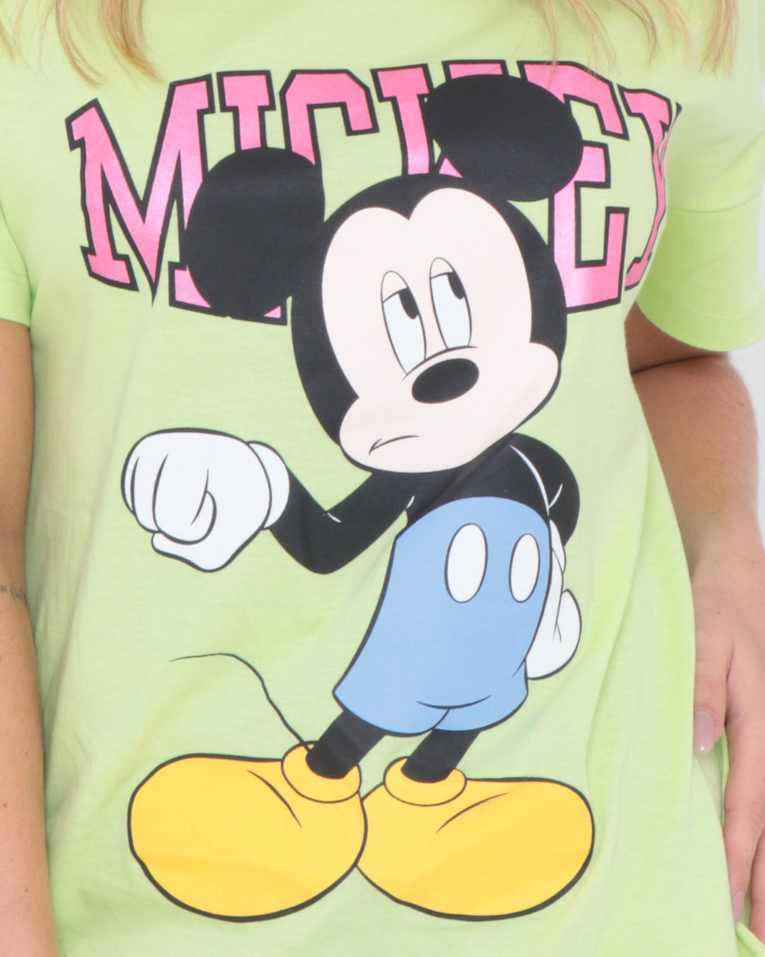 Camiseta-Estampa-Mickey-Mouse-Disney-Verde-Claro