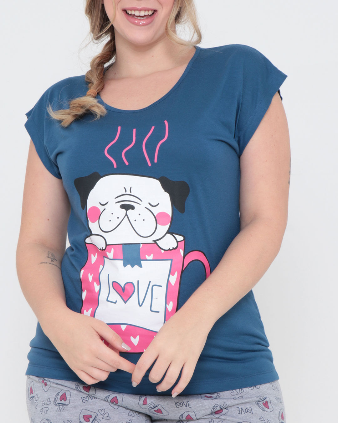 Pijama-Feminino-Plus-Size-Estampa-Love-Azul--