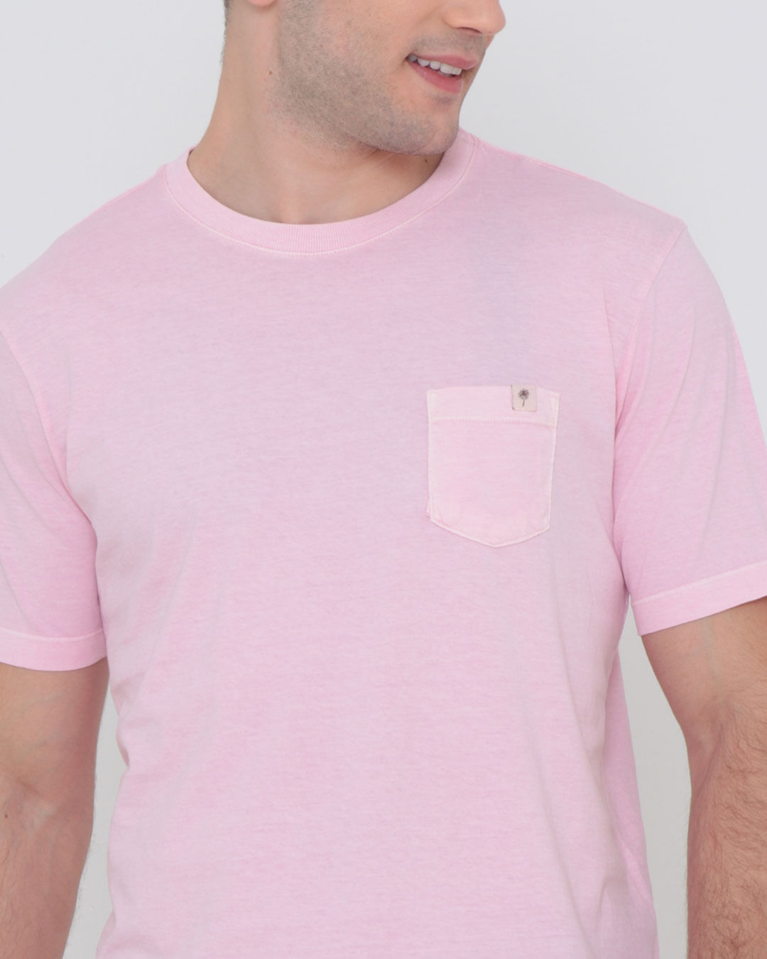 Camiseta-Masculina-Estonada-Basica-Rosa-Claro
