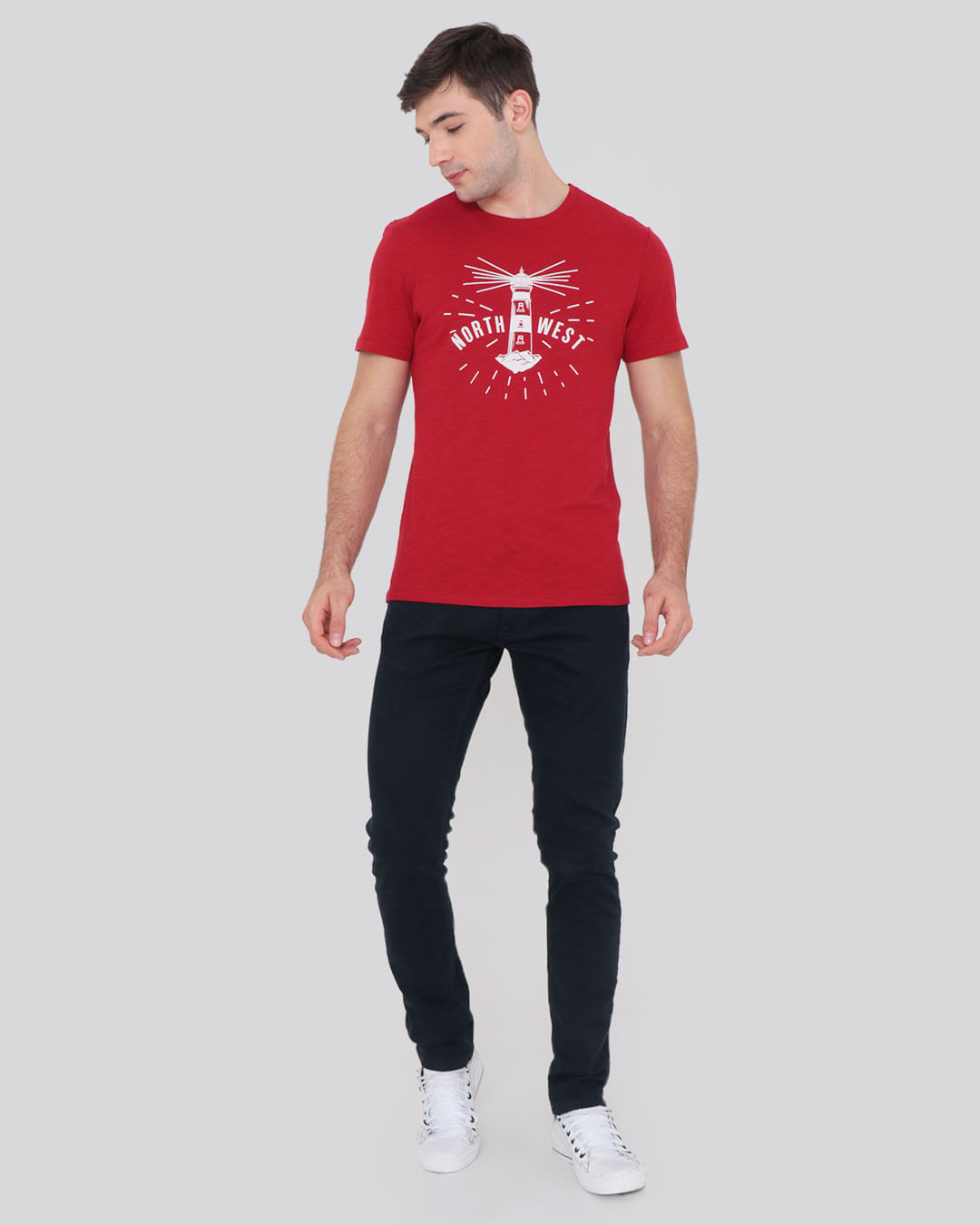 Camiseta-Estampada-Farol-Mescla-Vermelha