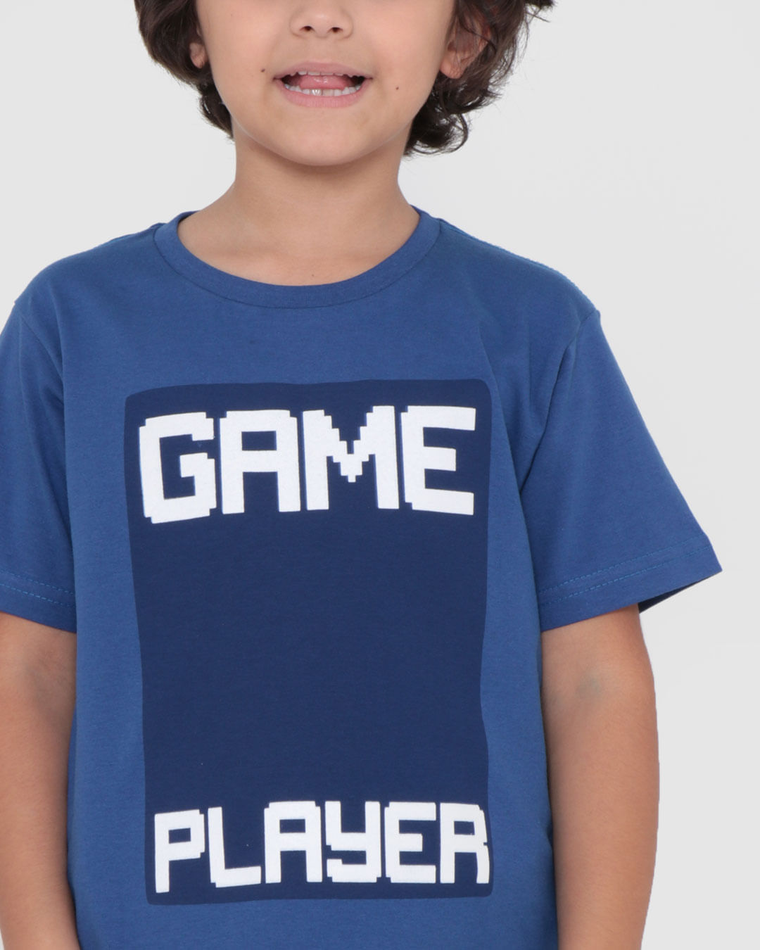 Camiseta-Infantil-Recorte-Barra-Game-Player-Azul