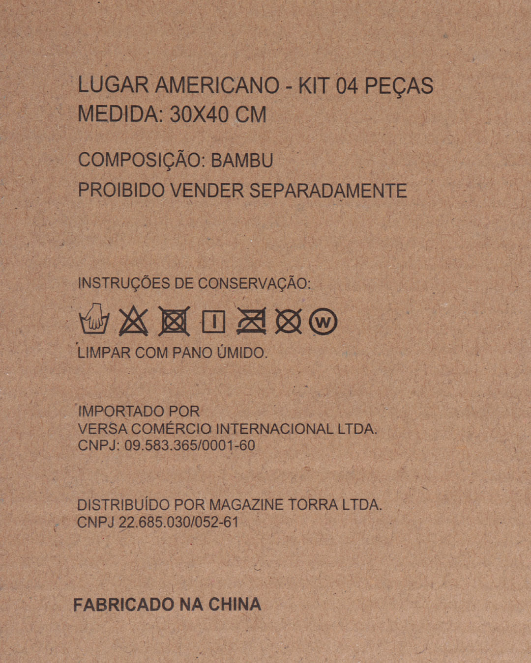 Kit-4-Pecas-Jogo-Americano-de-Bambu-30cm-x-40cm-Vermelho