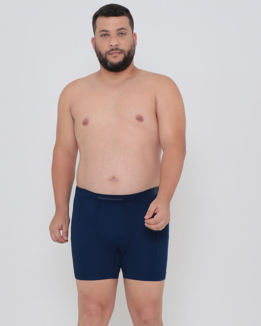 Cueca-Boxer-Plus-Size-Sem-Costura-Azul-Marinho