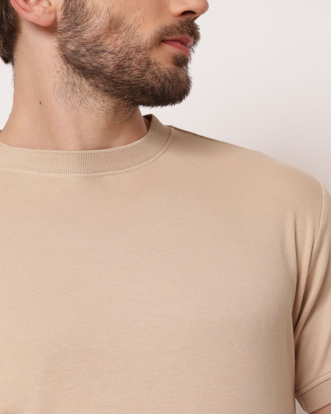 Camiseta-Modal-5050-Bege---Bege