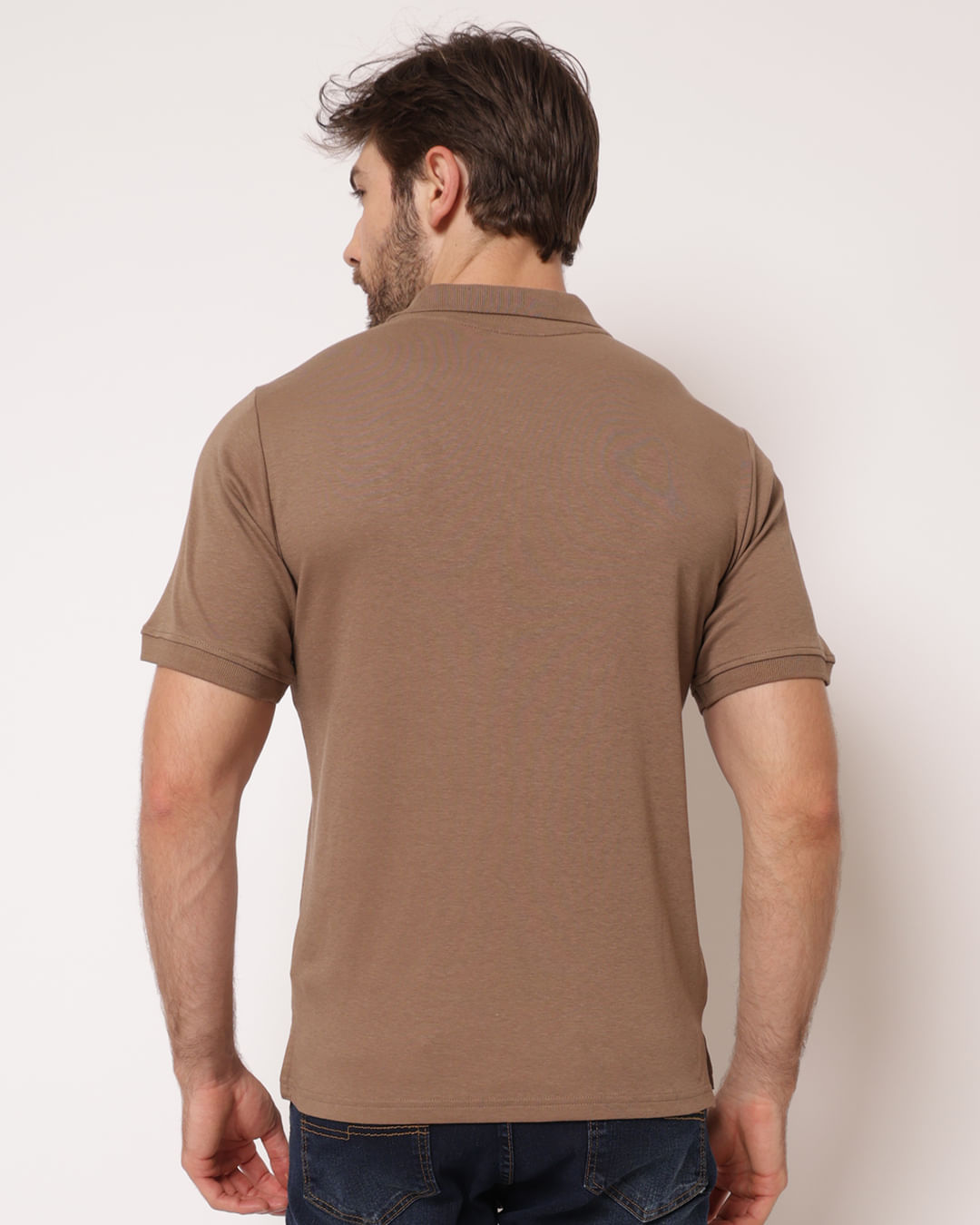 Polo-Interlock-Suedine-Khaki---Khaki
