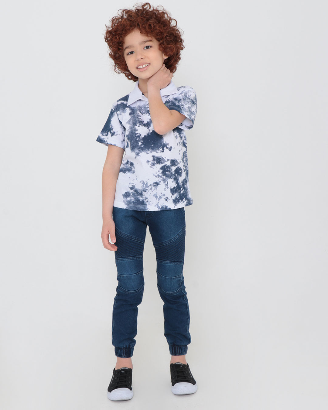 Calca-Jeans-Moletinho-Infantil-Jogger-Azul