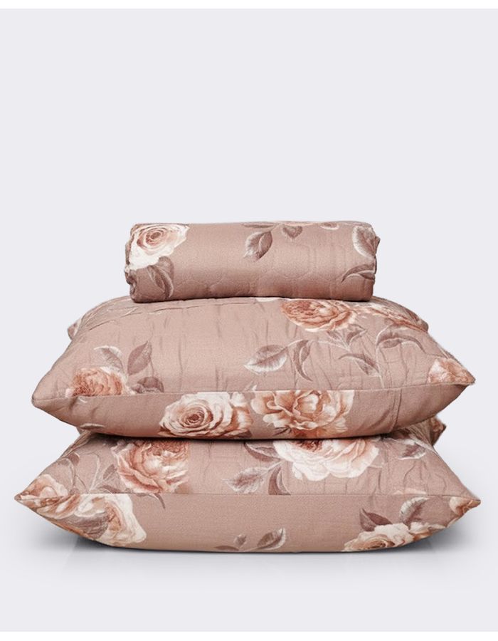 Kit-Colcha-Cs-Portat-Cabas-Ultrasonica---Marrom-Floral