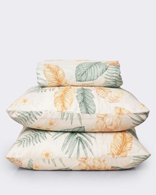 Kit-Colcha-Cs-Portat-Cabas-Ultrasonica---Verde-Floral