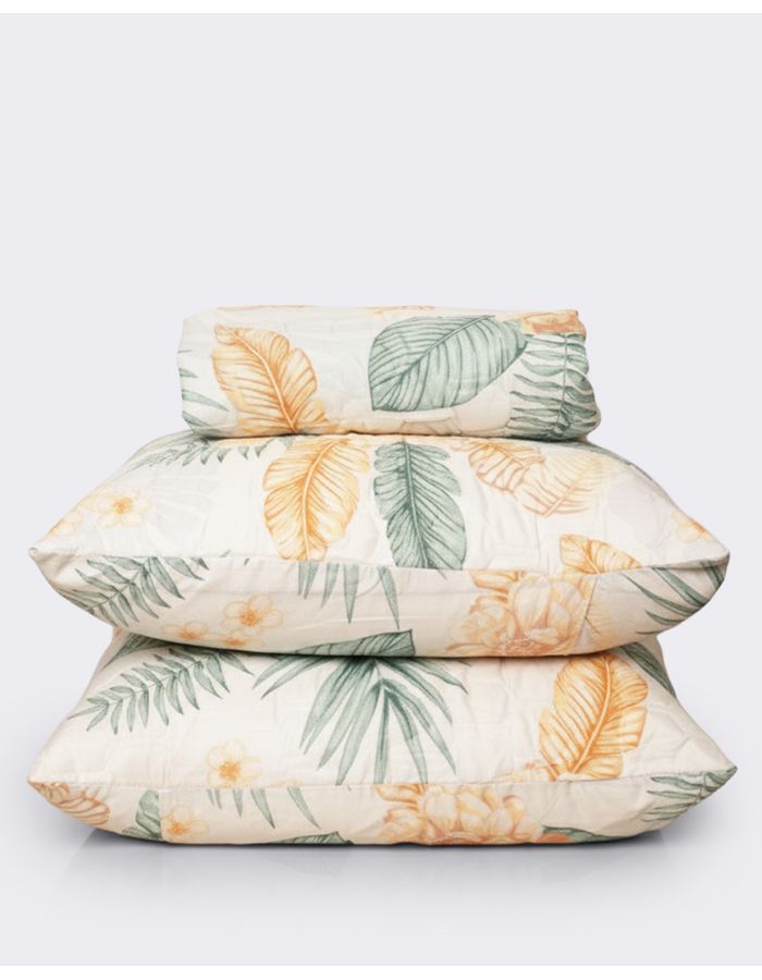 Kit-Colcha-Cs-Portat-Cabas-Ultrasonica---Verde-Floral