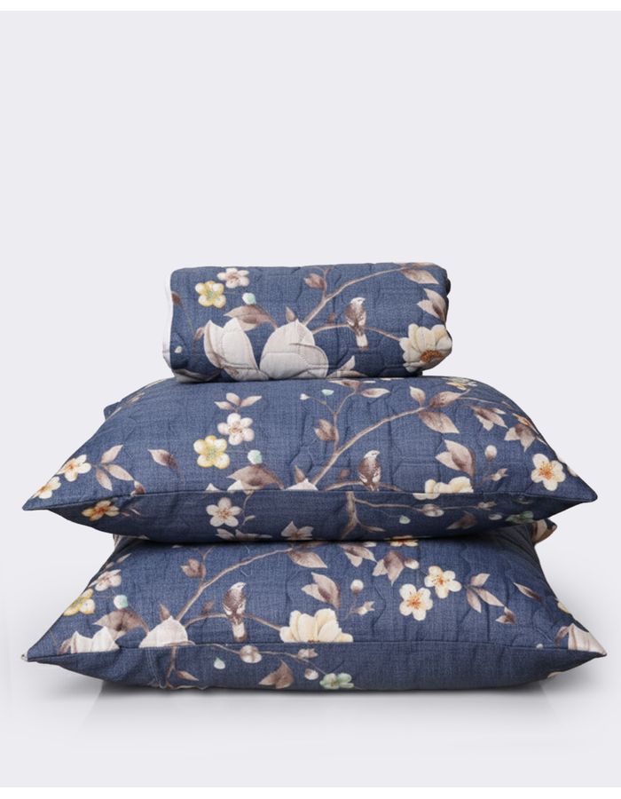 Kit-Colcha-Cs-Portat-Cabas-Ultrasonica---Marinho-Floral