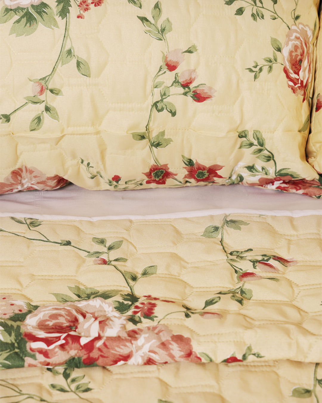 Kit-Colcha-Cs-Portat-Cabas-Ultrasonica---Bege-Floral