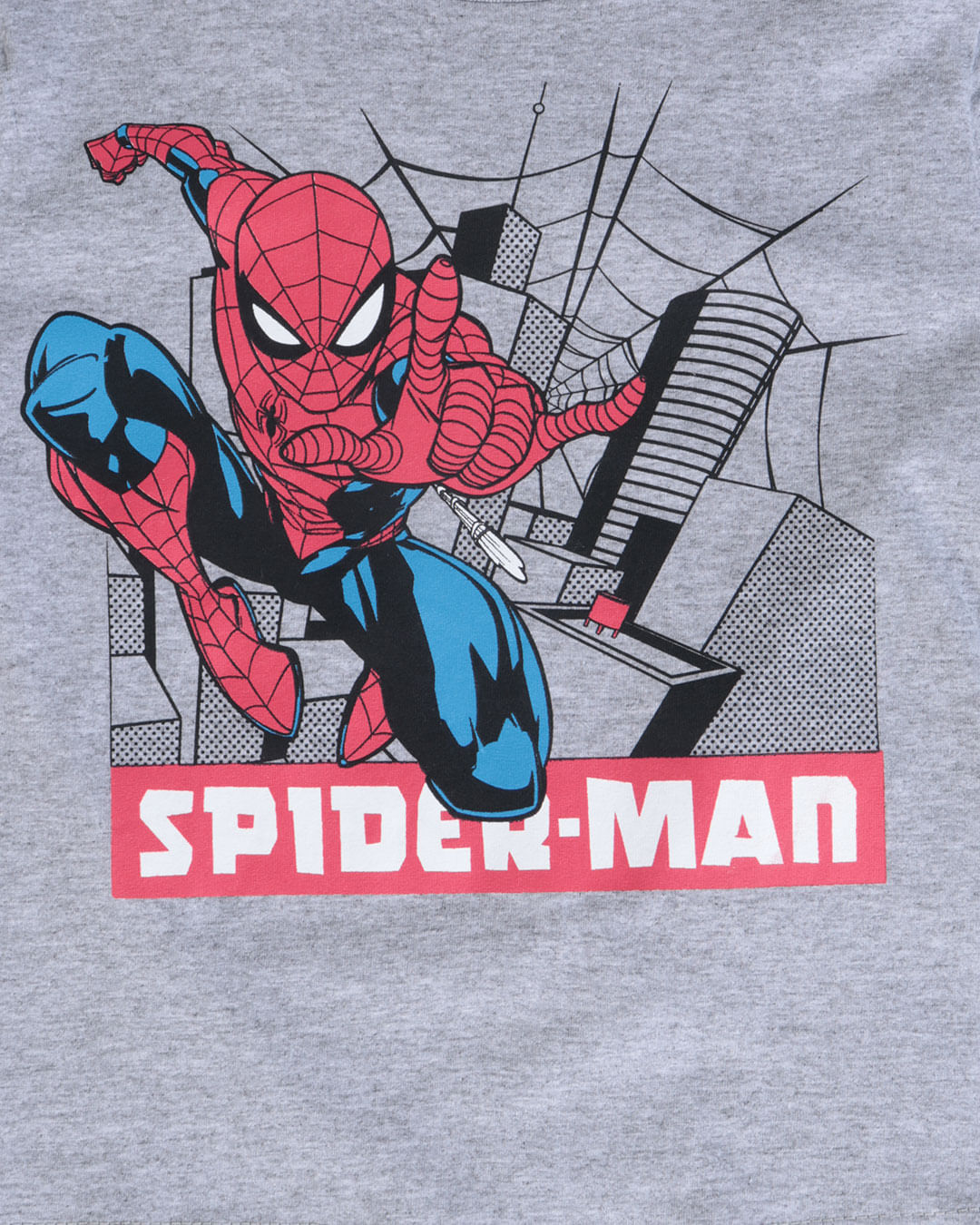 Camiseta-Bebe-Manga-Curta--Homem-Aranha-Marvel-Cinza