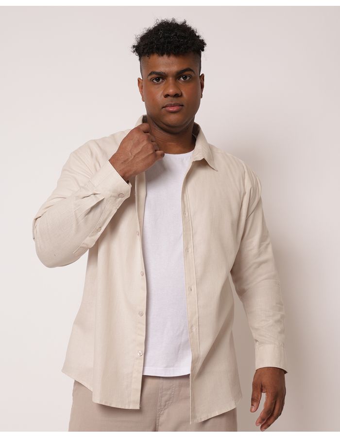Camisa-Ml-Linho-Lisa-Natur-Plus---Off-White
