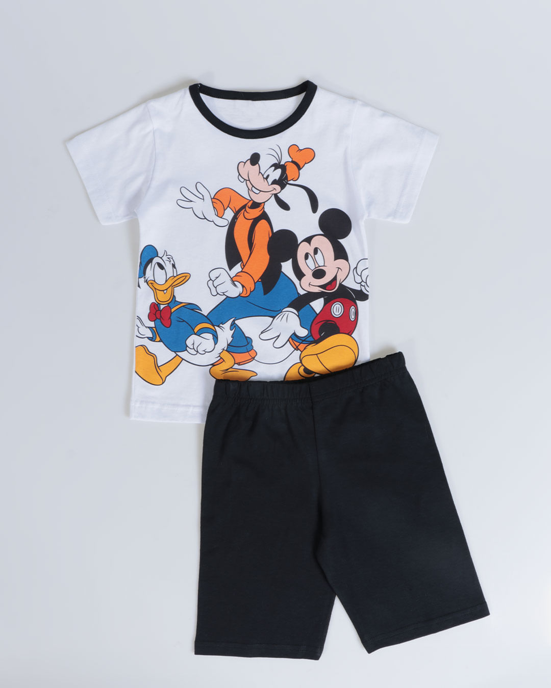 Pijama-Bebe-Manga-Curta-Mickey-Cia-Disney-Branco