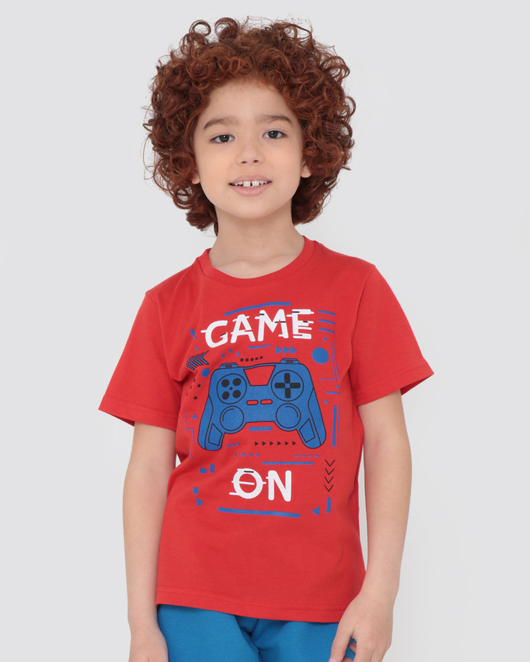 Camiseta-Infantil-Estampa-Game-Vermelha-