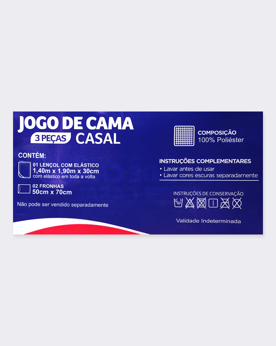 Jogo-De-Cama-Casal-Basic-3-Pcs-Liso---Off-White