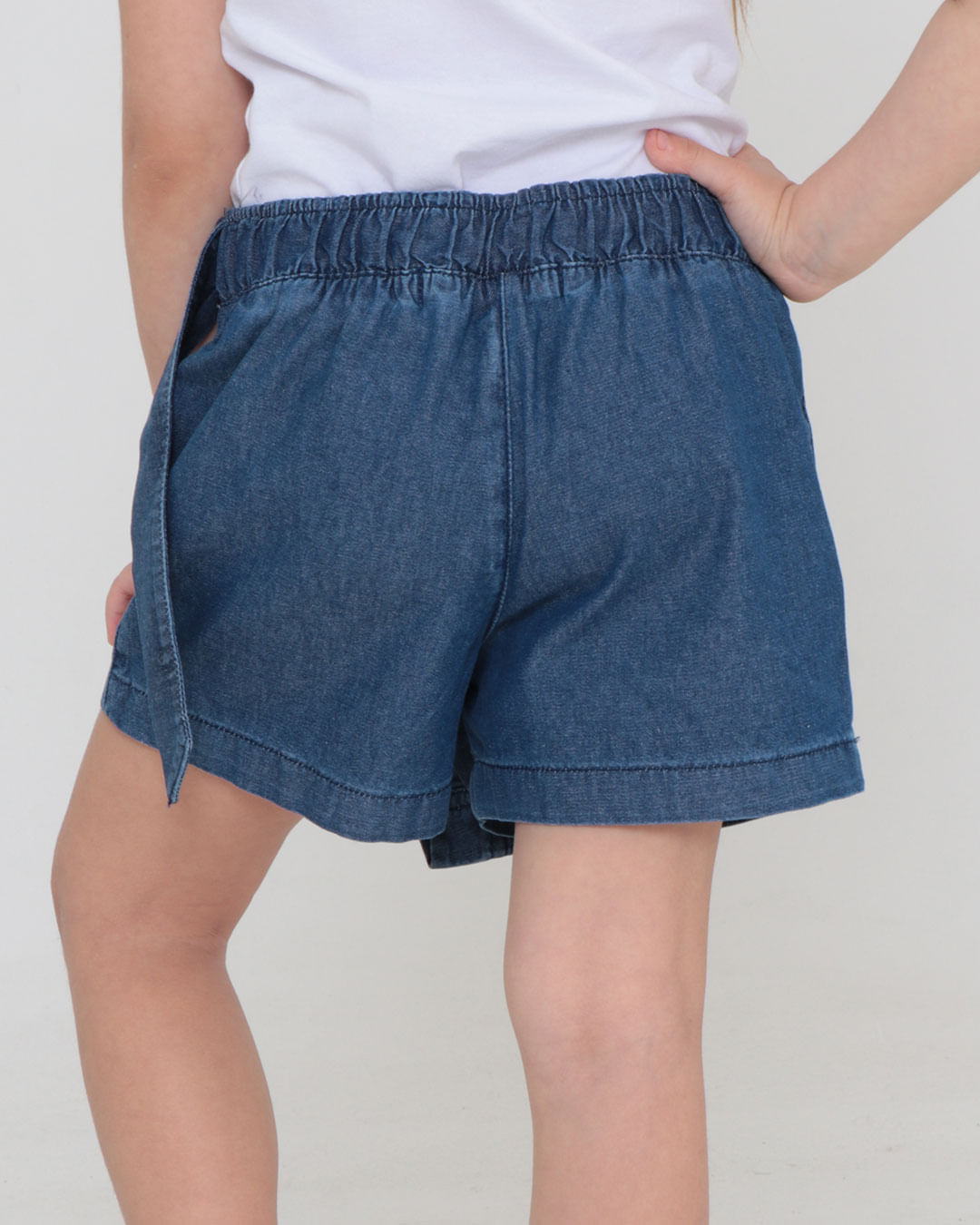 Short-Saia-Jeans-Infantil-Com-Amarracao-Lateral-Azul