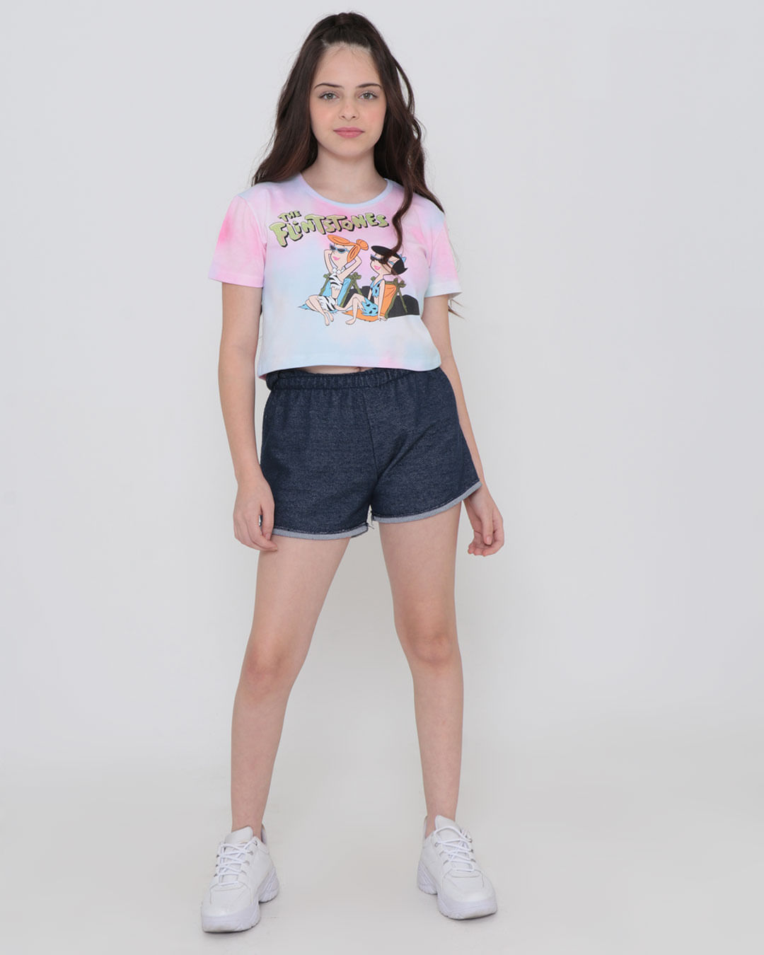 Blusa-Cropped-Juvenil-Flintstones-Tie-Dye-Warner-Rosa